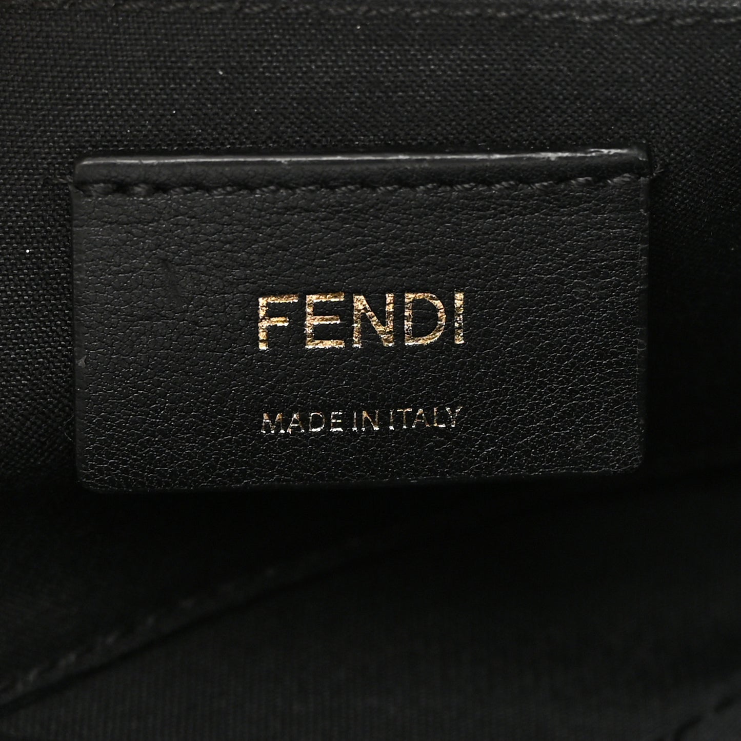 Vitello Century F is Fendi Bi-Color FF 1974 Embossed Camera Case Maya Black