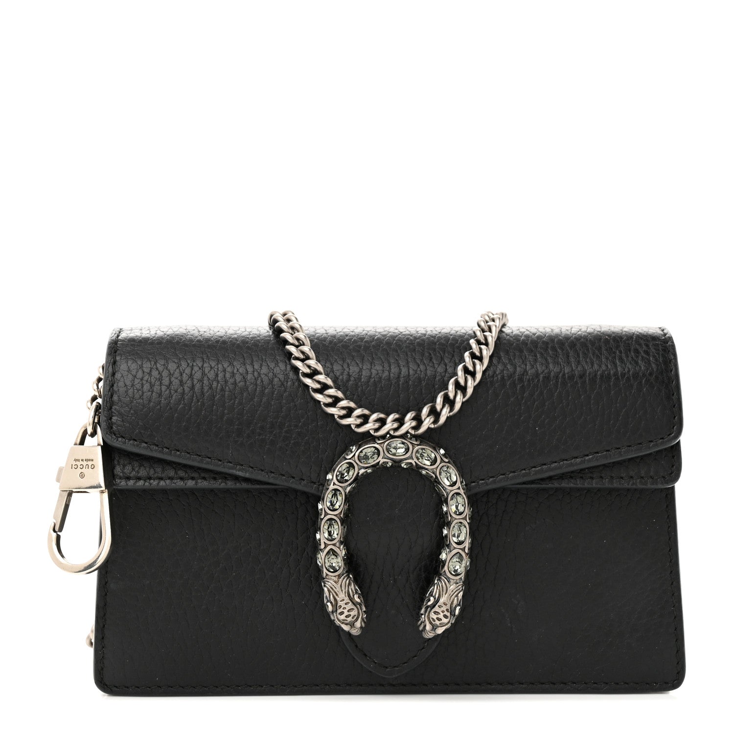 Gucci Calfskin Super Mini Dionysus Shoulder Bag Black 1 of 12