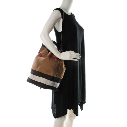 Burberry Canvas Mega Check Medium Ashby Black 2 of 9