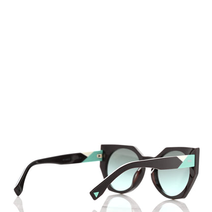 Fendi Acetate Facets Oversized Cat Eye Sunglasses FF 0151/S Brown 4 of 7