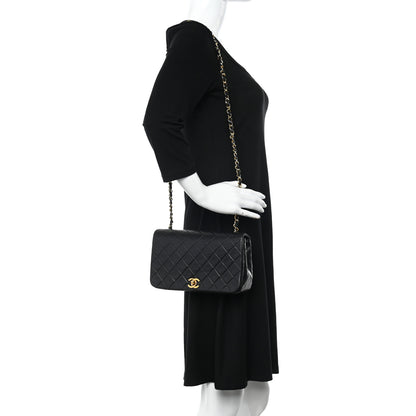 Chanel Lambskin Quilted Small Single Flap Black 2 of 11