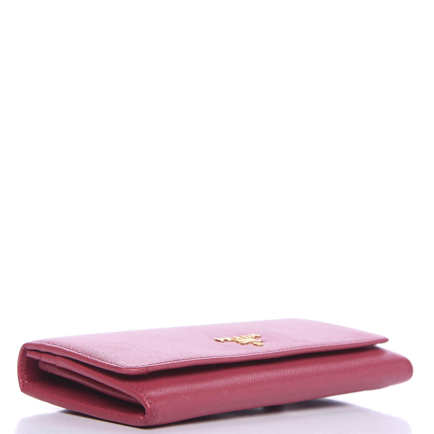 Saffiano Metal Continental Flap Wallet Peonia