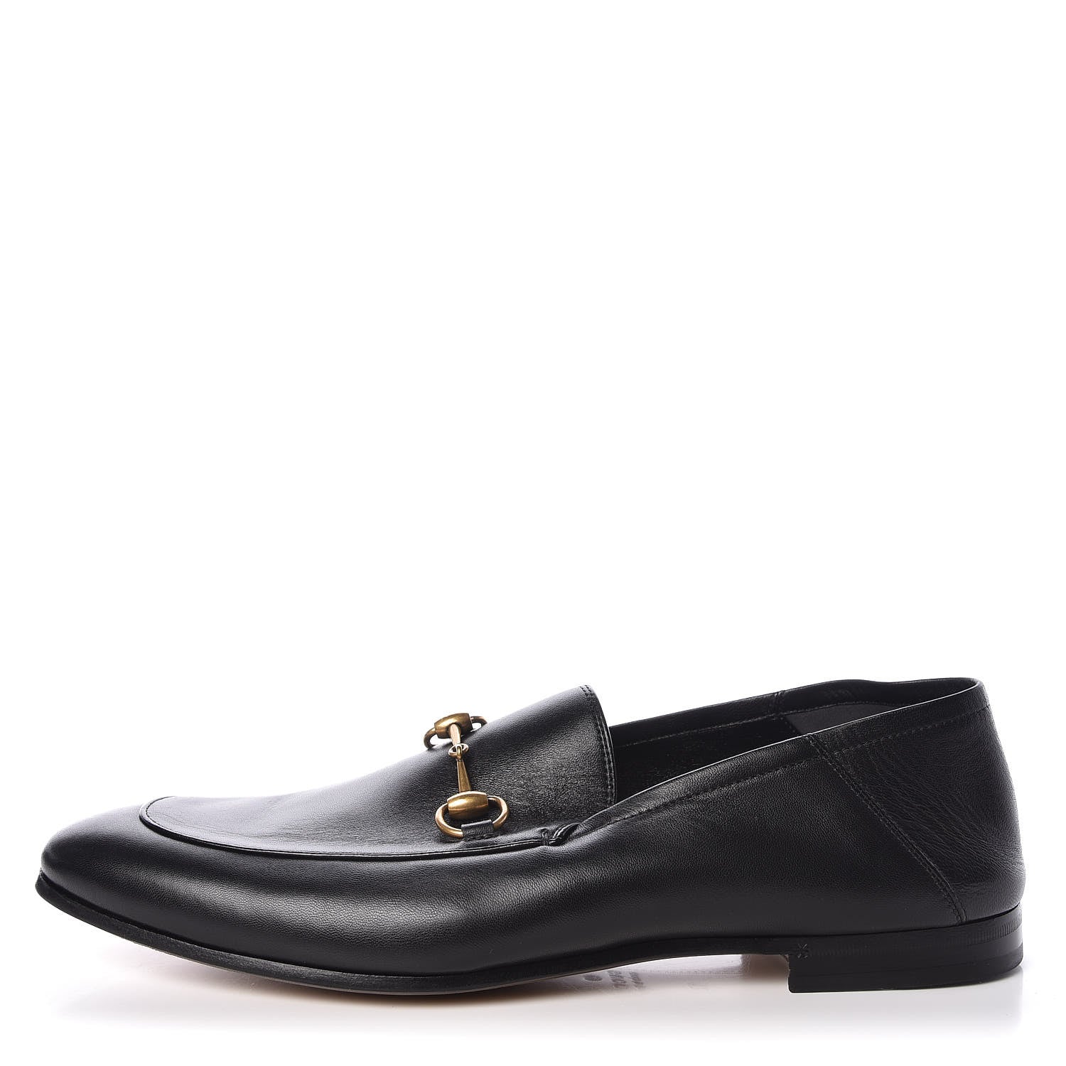 Gucci Lambskin Mens Brixton Horsebit Loafers 12 Black 1 of 13