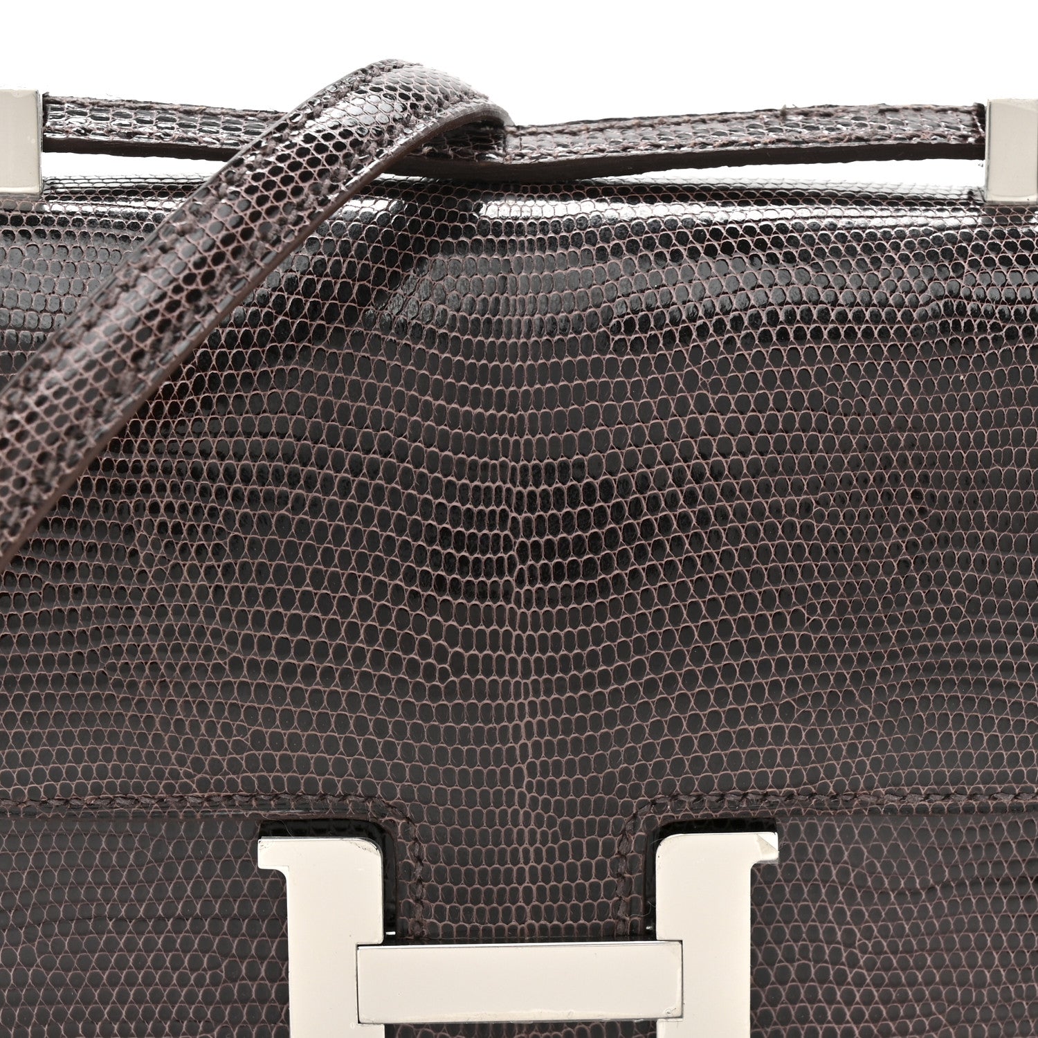 Hermes Lizard Niloticus Micro Constance 14 Nicotine 7 of 10