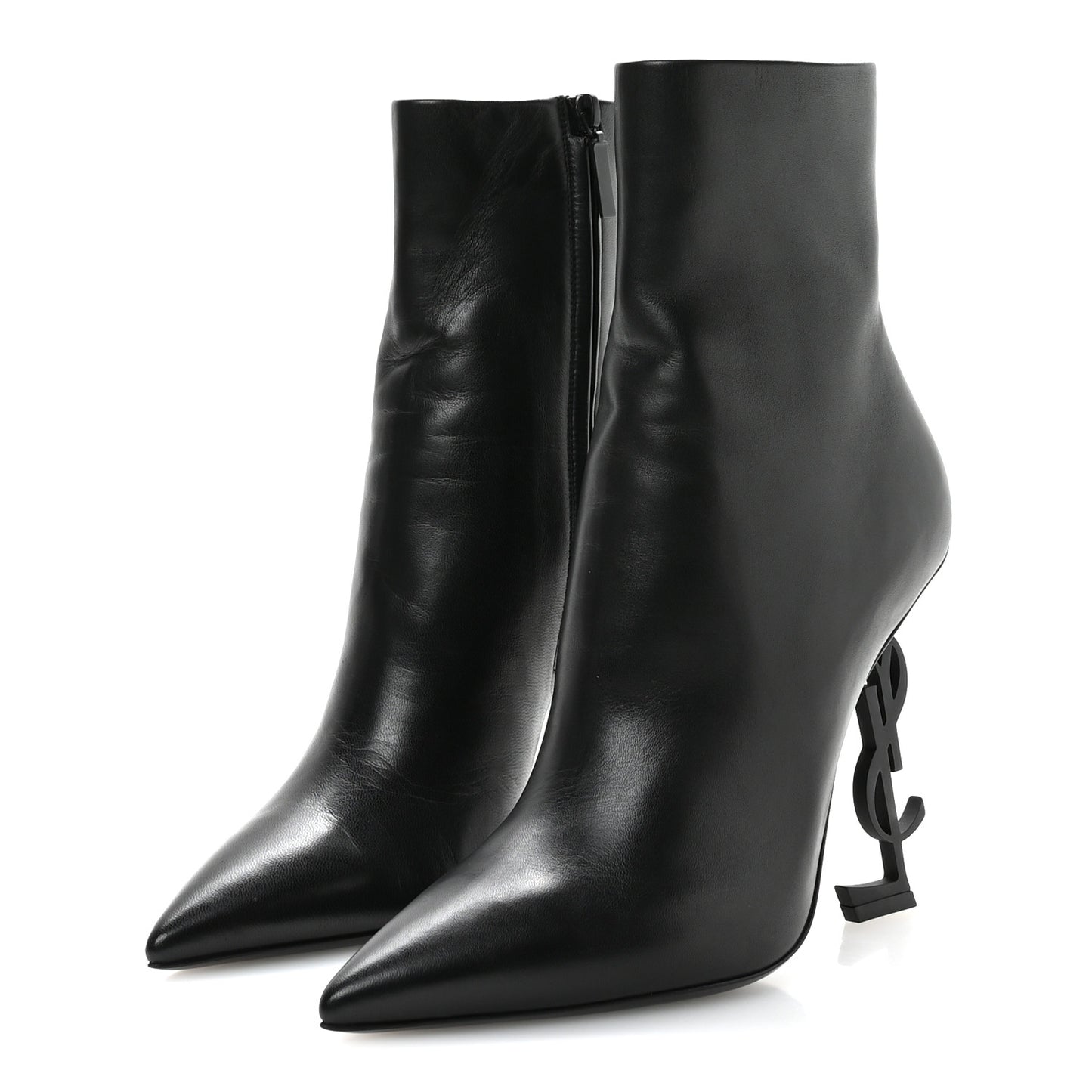 Calfskin Opyum Ankle Boots 39.5 Black