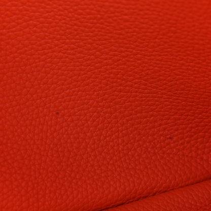 Hermes Taurillon Clemence Halzan 31 GM Orange 10 of 12