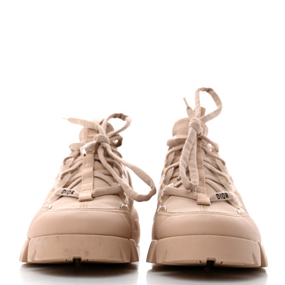 Christian Dior Neoprene Rubber Womens D-Connect Sneakers 37 Nude 2 of 8