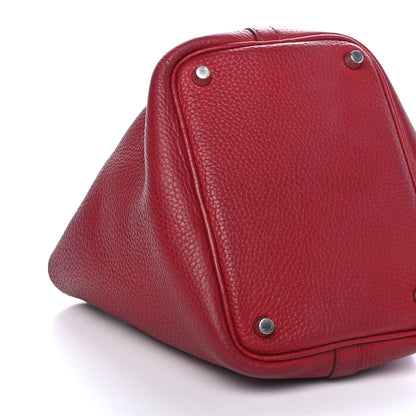 Hermes Taurillon Clemence Picotin Lock 18 PM Rubis 7 of 8