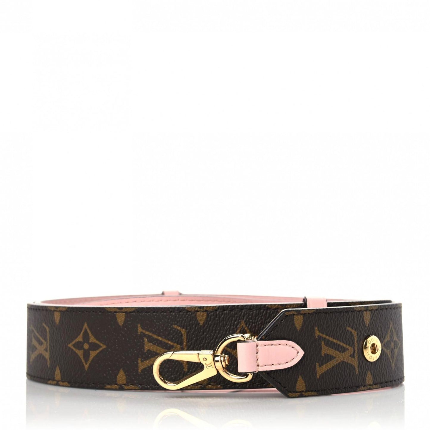 Monogram Adjustable Bandouliere Shoulder Strap Rose Ballerine