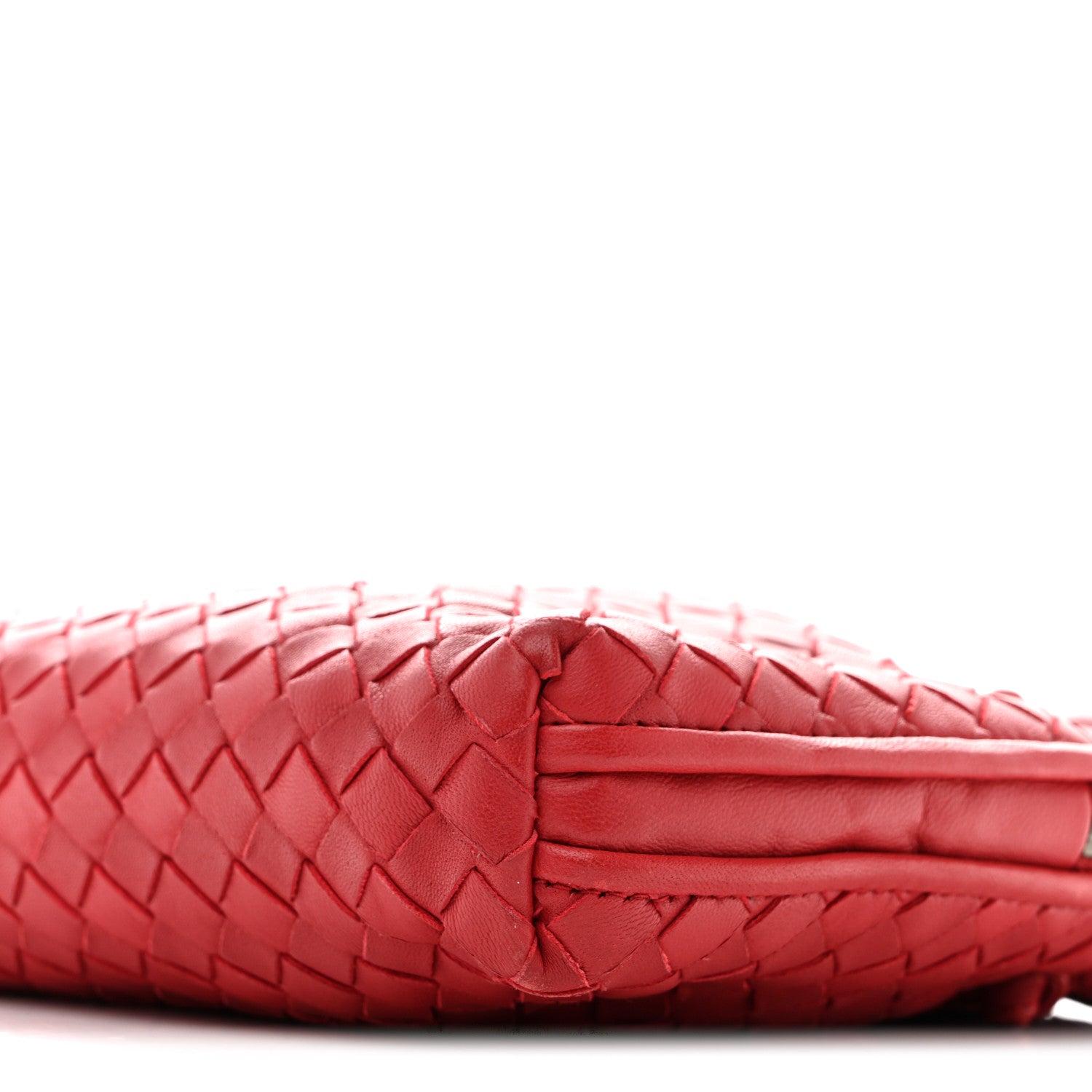 Bottega Veneta Nappa Intrecciato Nodini Crossbody Messenger Red 10 of 13