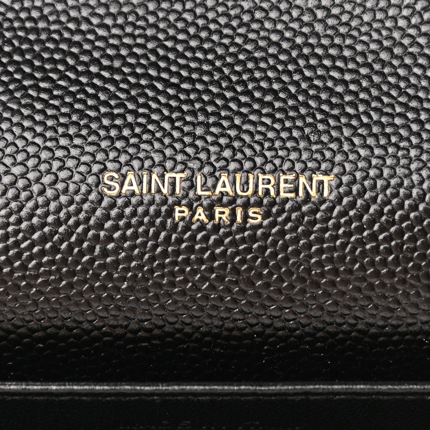 Grain De Poudre Monogram Cassandra Chain Wallet Black