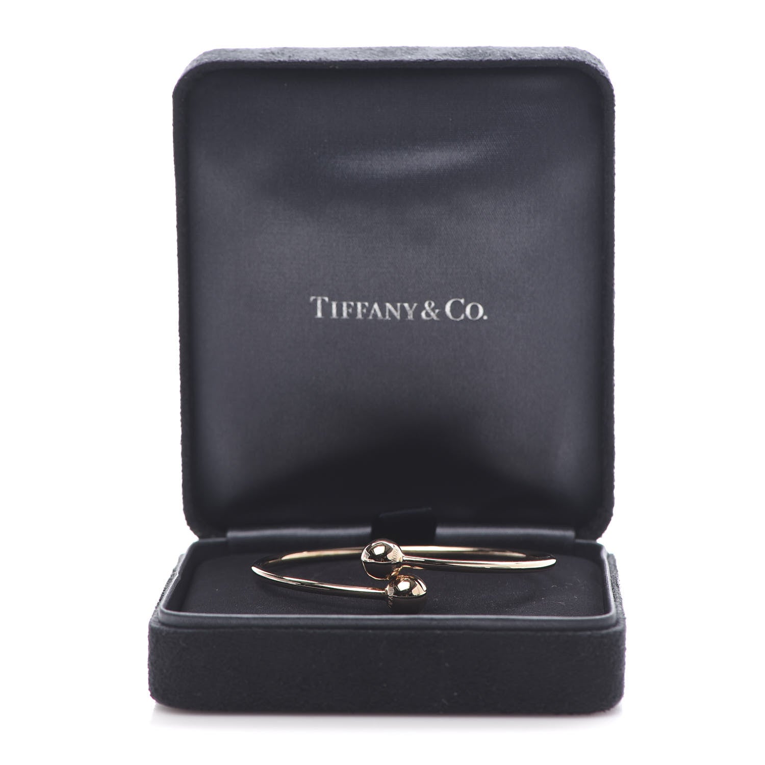 Tiffany 18K Rose Gold 8mm HardWear Ball Bypass Bracelet 5 of 5