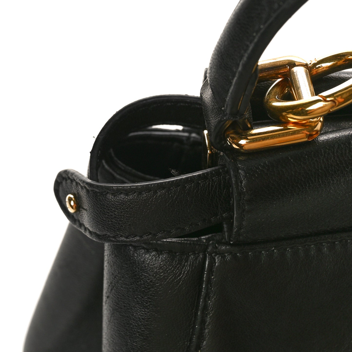 Nappa Mini Peekaboo Iconic Satchel Black