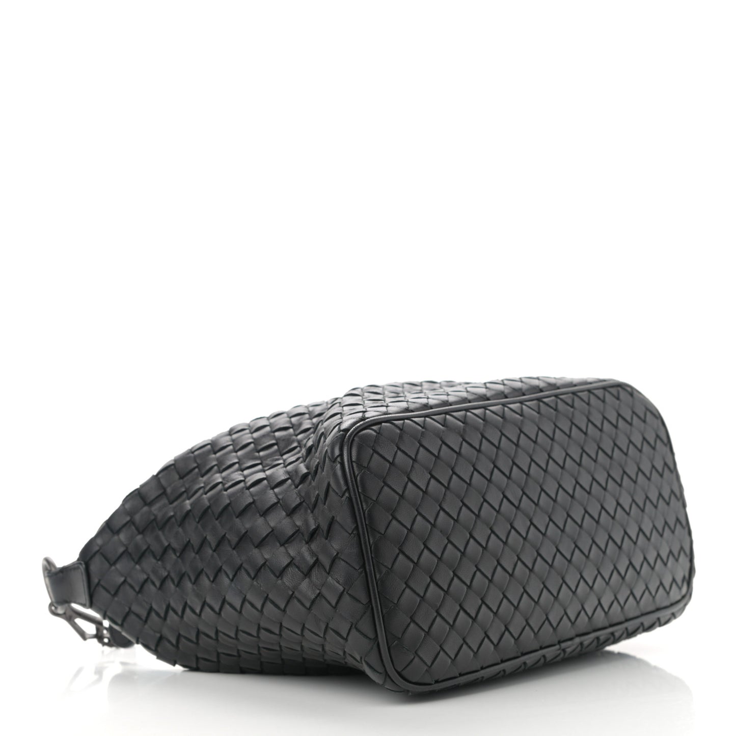 Nappa Intrecciato Small Shoulder Bag Black