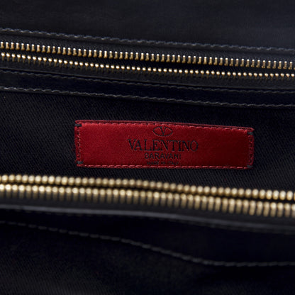 Valentino Garavani Calf Hair Lace Demetra Satchel Black 8 of 12