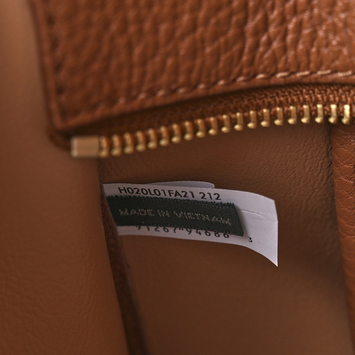 Grained Calfskin Large The Tote Bag Argan Oil