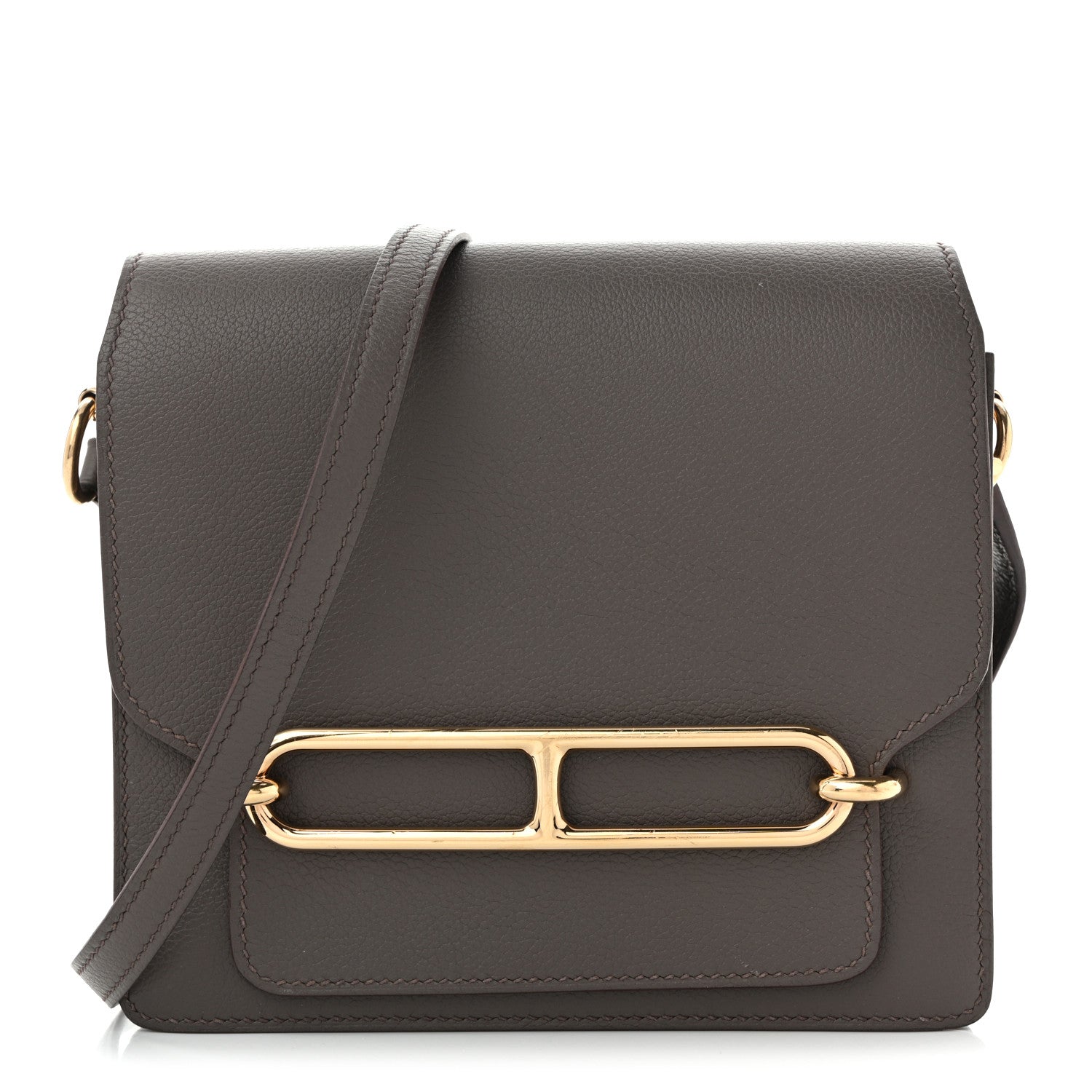 Hermes Evercolor Mini Sac Roulis Gris Etain 1 of 10
