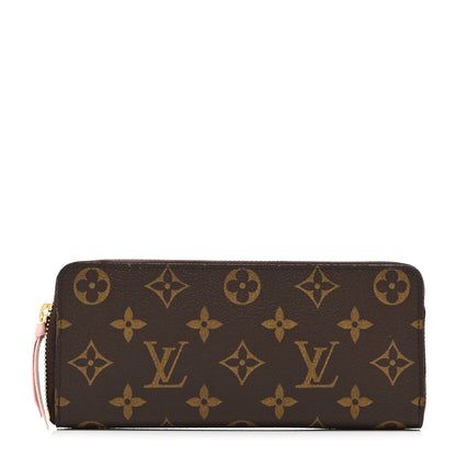 Louis Vuitton Monogram Clemence Wallet Rose Ballerine 1 of 8
