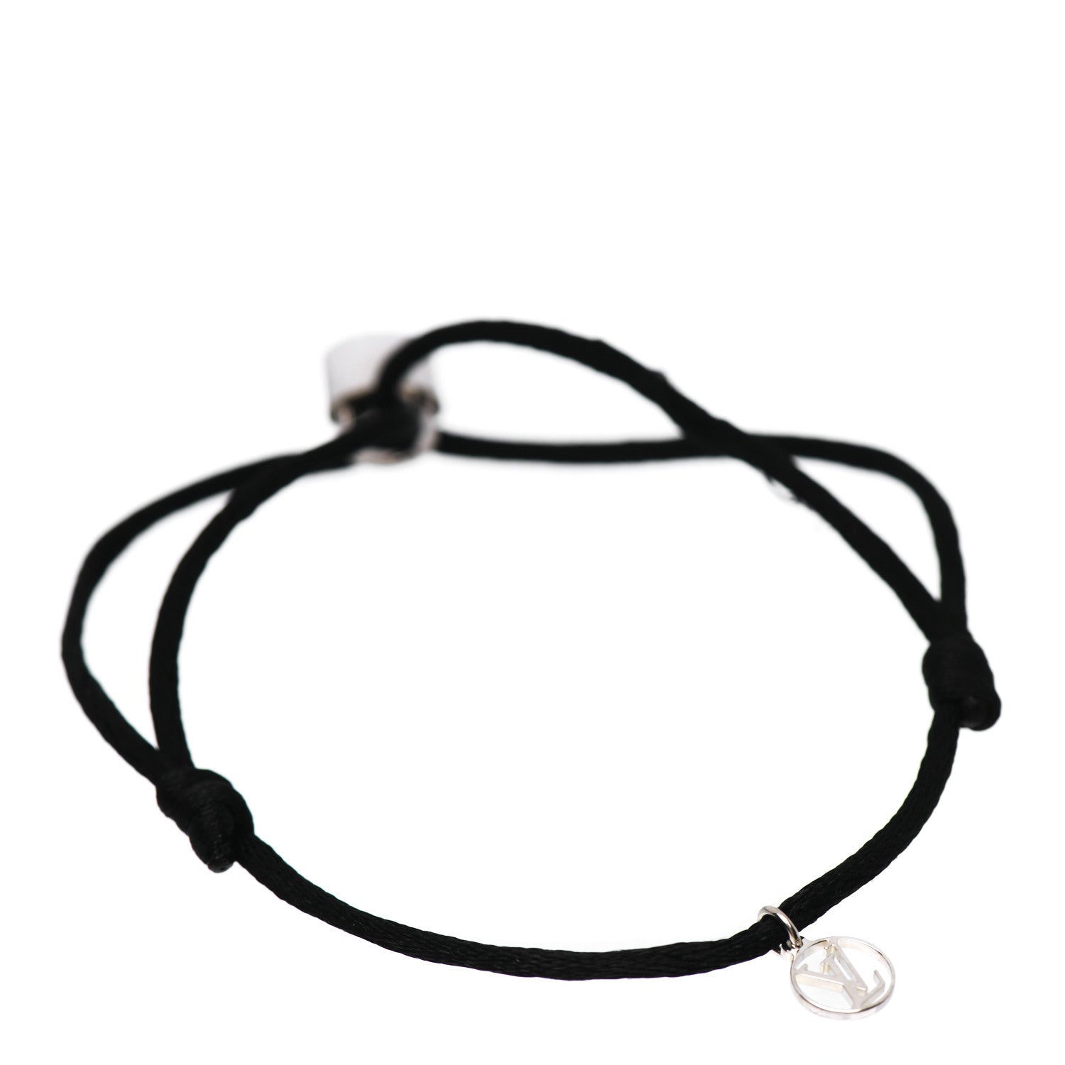 Louis Vuitton X UNICEF Sterling Silver Lockit Bracelet Black 2 of 4