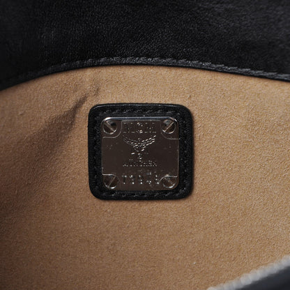 MCM Visetos Small Millie Crossbody Bag Black 6 of 8