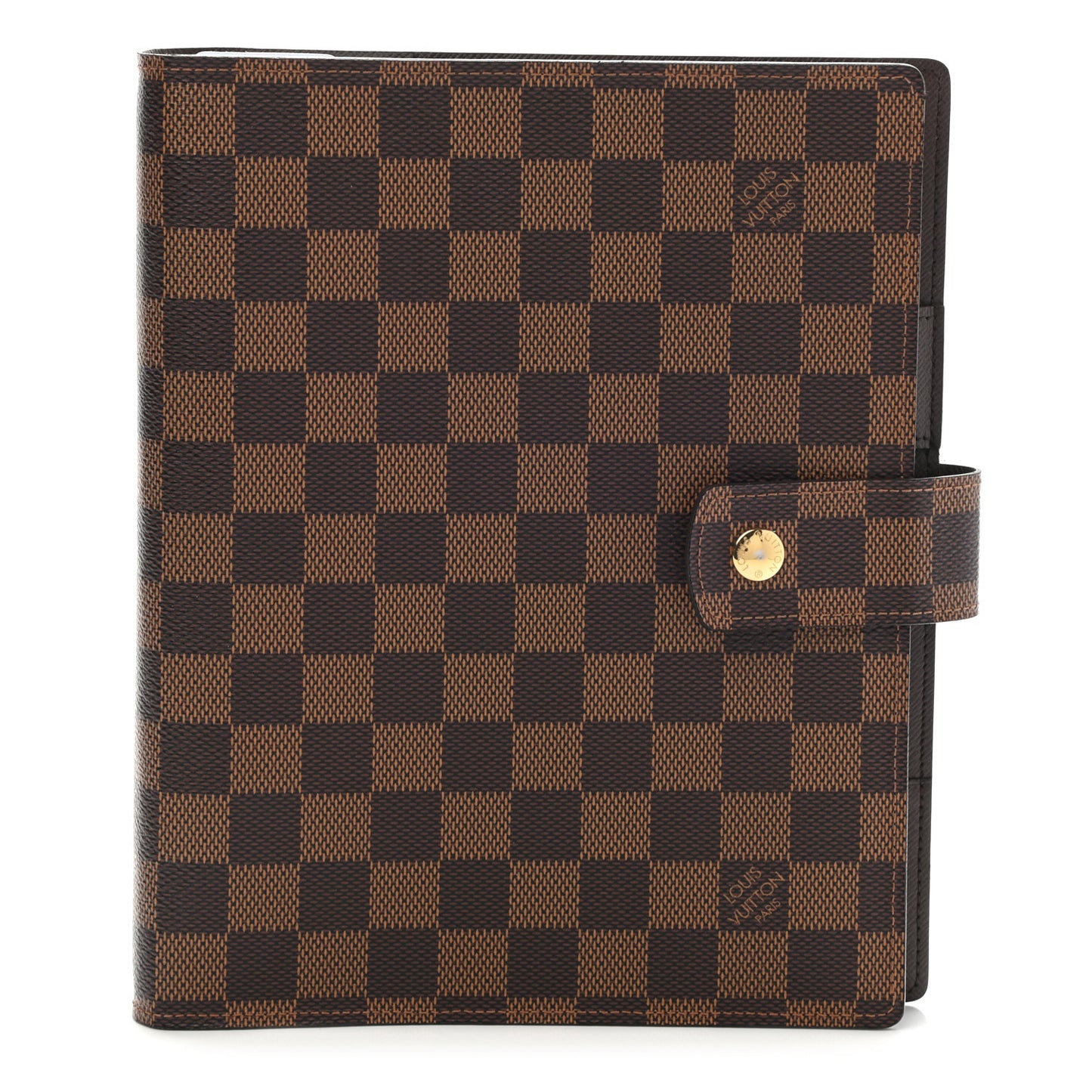 Damier Ebene Large Ring Agenda Cover
