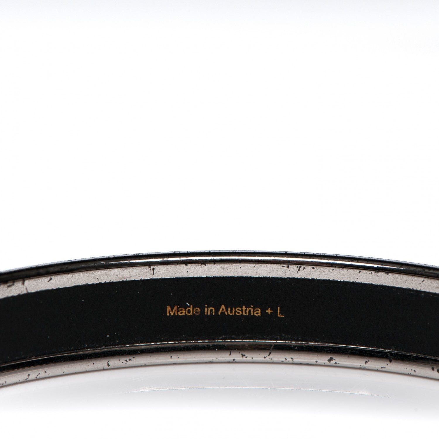 Hermes Enamel Printed Narrow Recherche H Bracelet 70 5 of 5