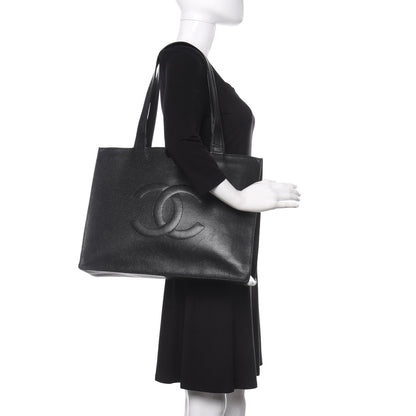 Chanel Caviar CC Tote Black 2 of 11