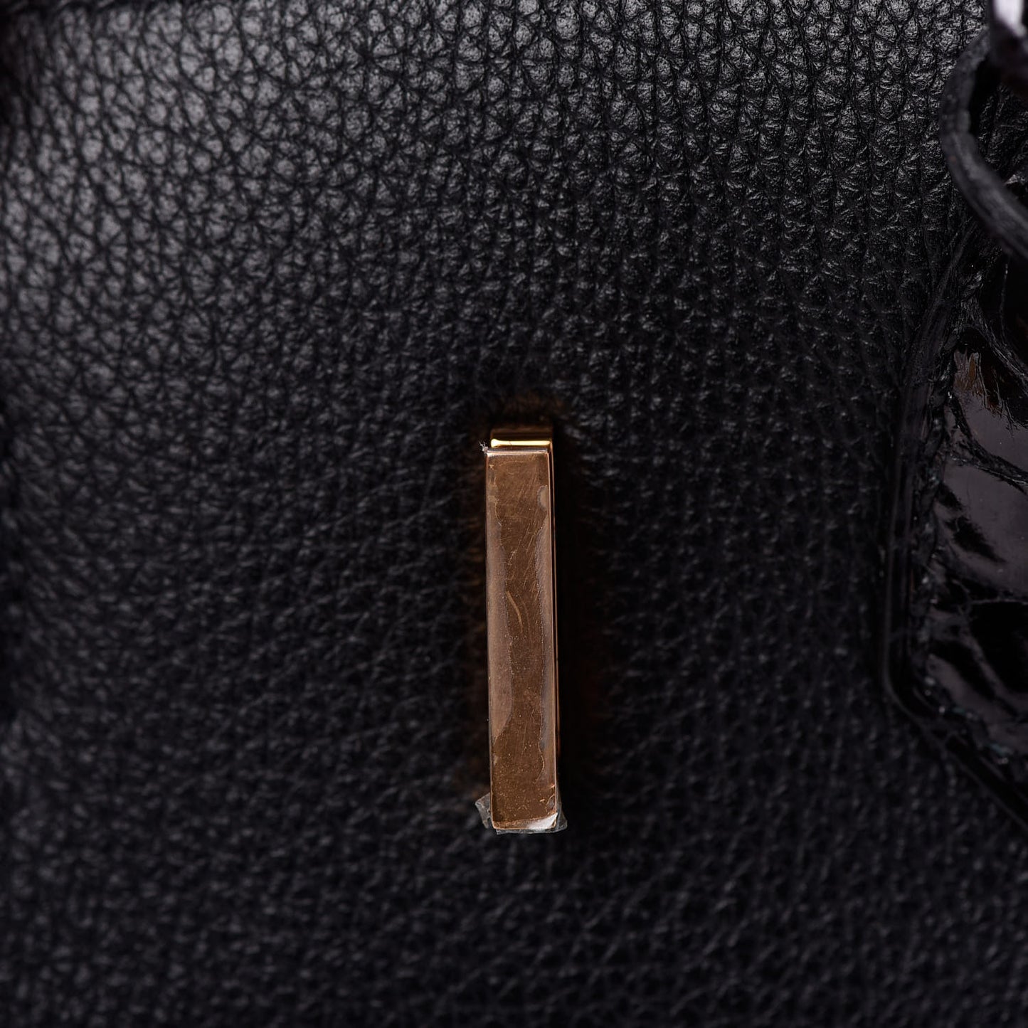 Taurillon Novillo Shiny Niloticus Crocodile Birkin Touch 30 Black