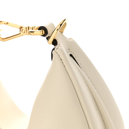 Fendi Vitello Grace Matte Mini Fendigraphy Hobo Bag White Ice 11 of 12