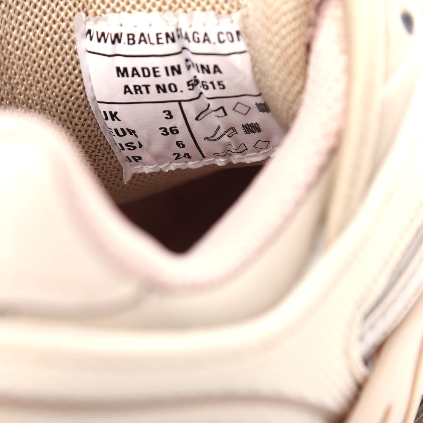 Rubber Mesh Bi-Color Womens Track.2 Open Sneakers 36 Nude