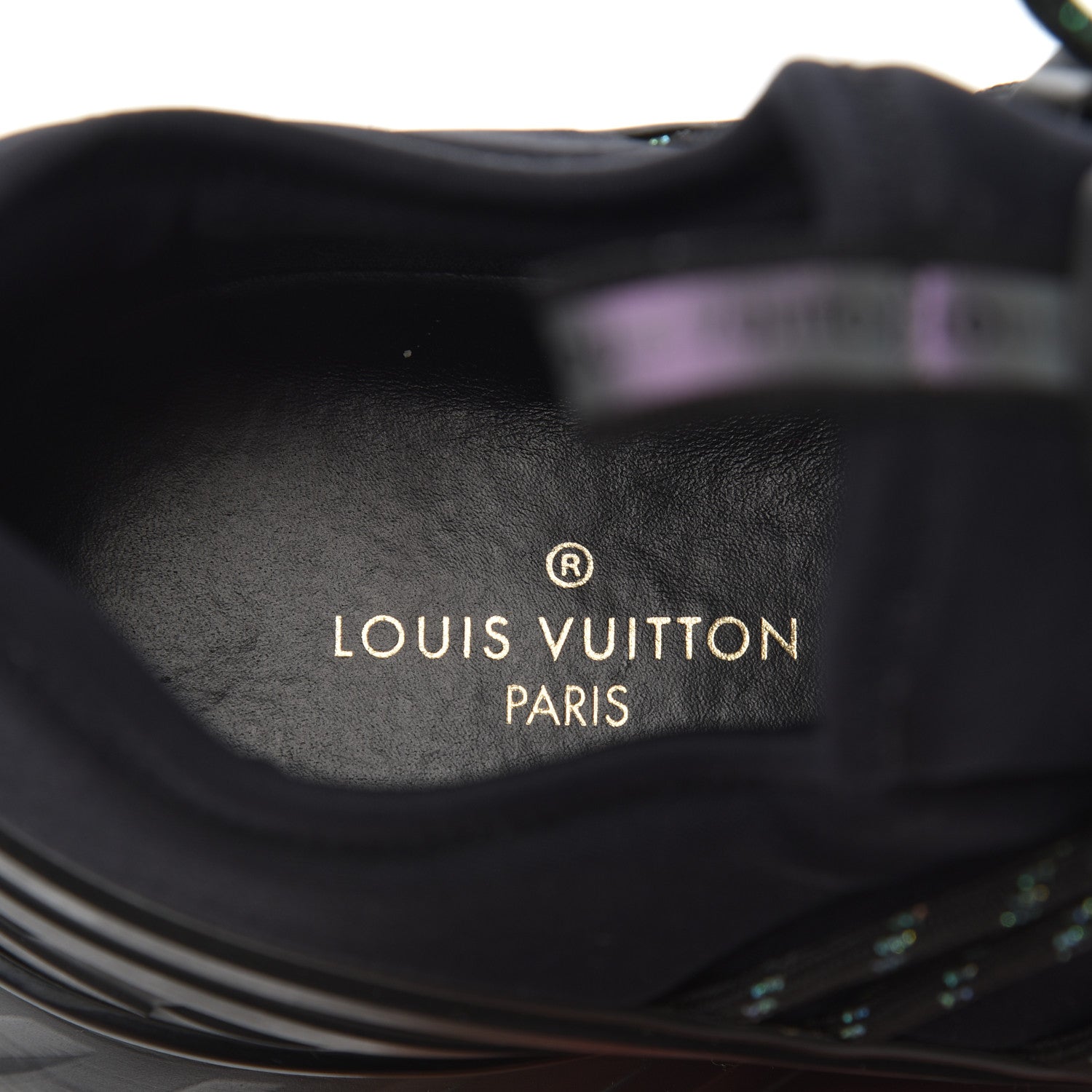Louis Vuitton Neoprene Mesh Rubber Fastlane Low Sneakers 7.5 Black 6 of 15