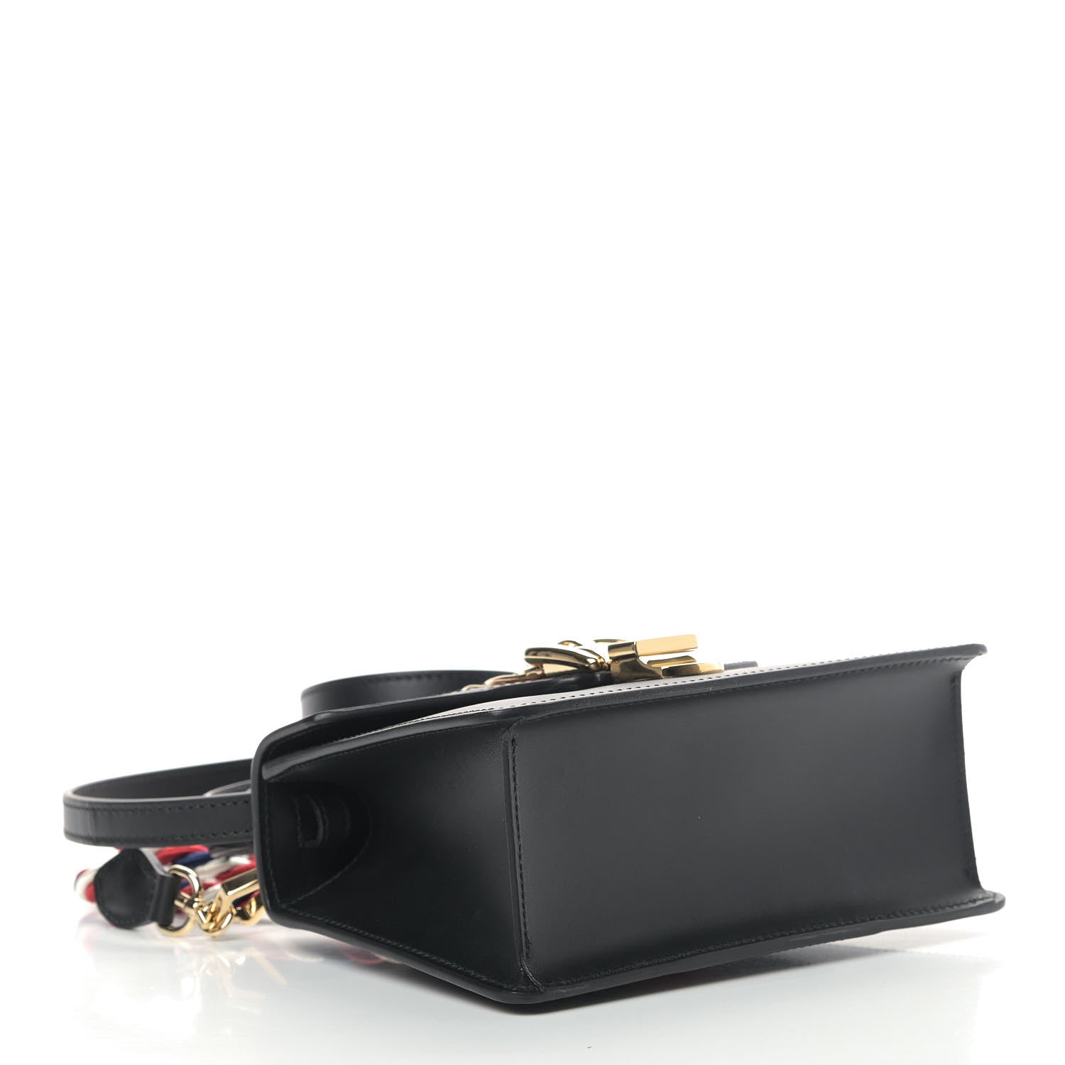 Gucci Calfskin Mini Sylvie Top Handle Bag Black 4 of 10
