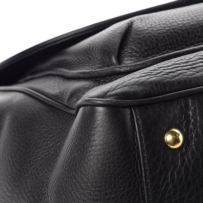 Gucci Pebbled Calfskin Medium 1973 Top Handle Satchel Black 13 of 16