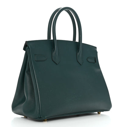 Hermes Epsom Birkin 30 Vert Cypress 2 of 20