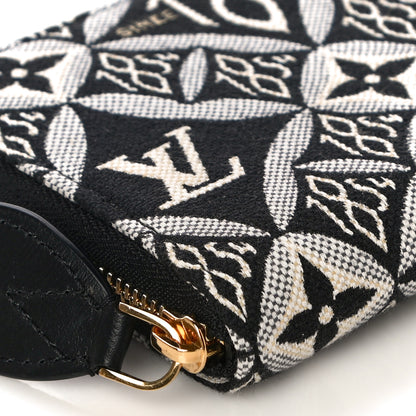 Louis Vuitton Jacquard Since 1854 Zippy Coin Purse Grey 8 of 9