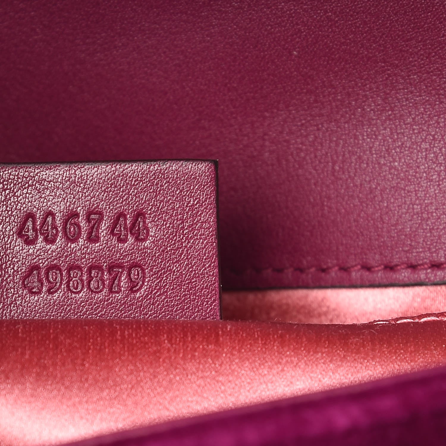 Gucci Velvet Matelasse Embroidered Mini GG Marmont Shoulder Bag Bordeaux 7 of 10