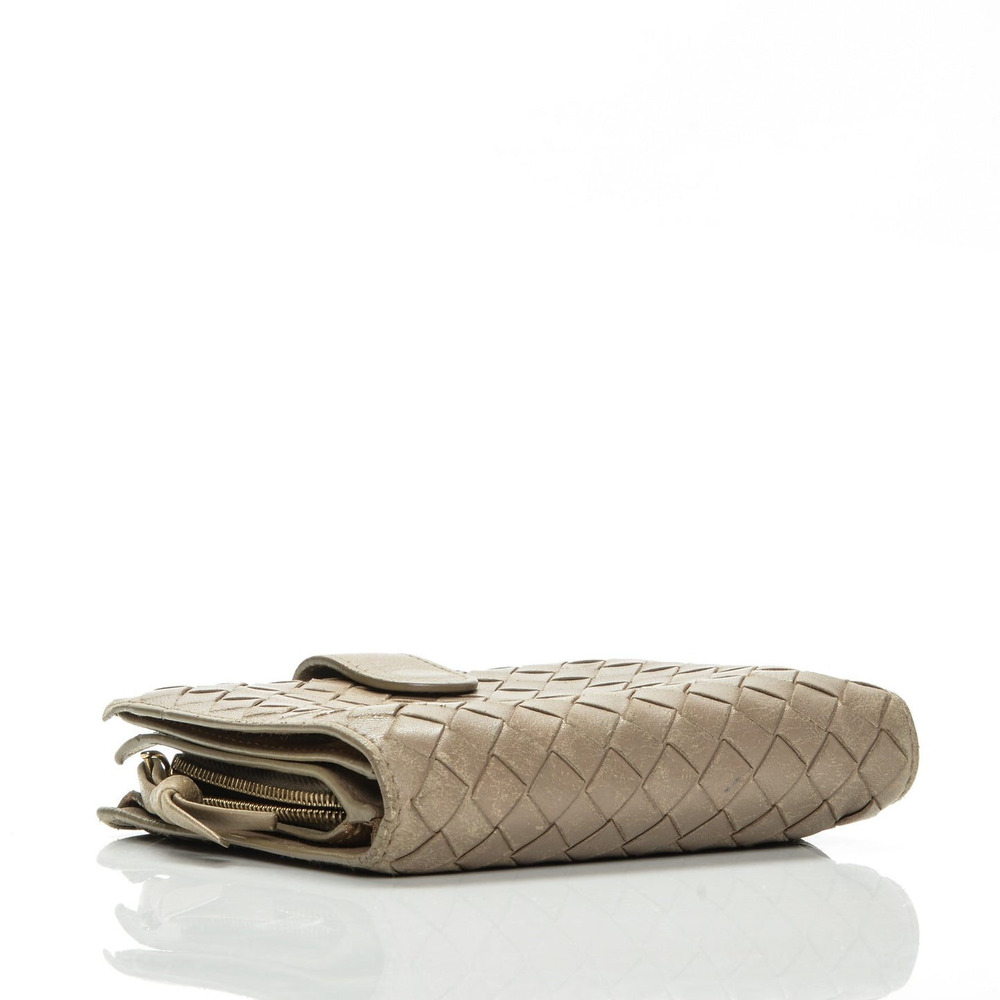 Nappa Intrecciato French Compact Wallet