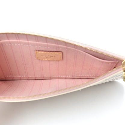Louis Vuitton Damier Azur Neverfull MM GM Pochette Rose Ballerine 5 of 8