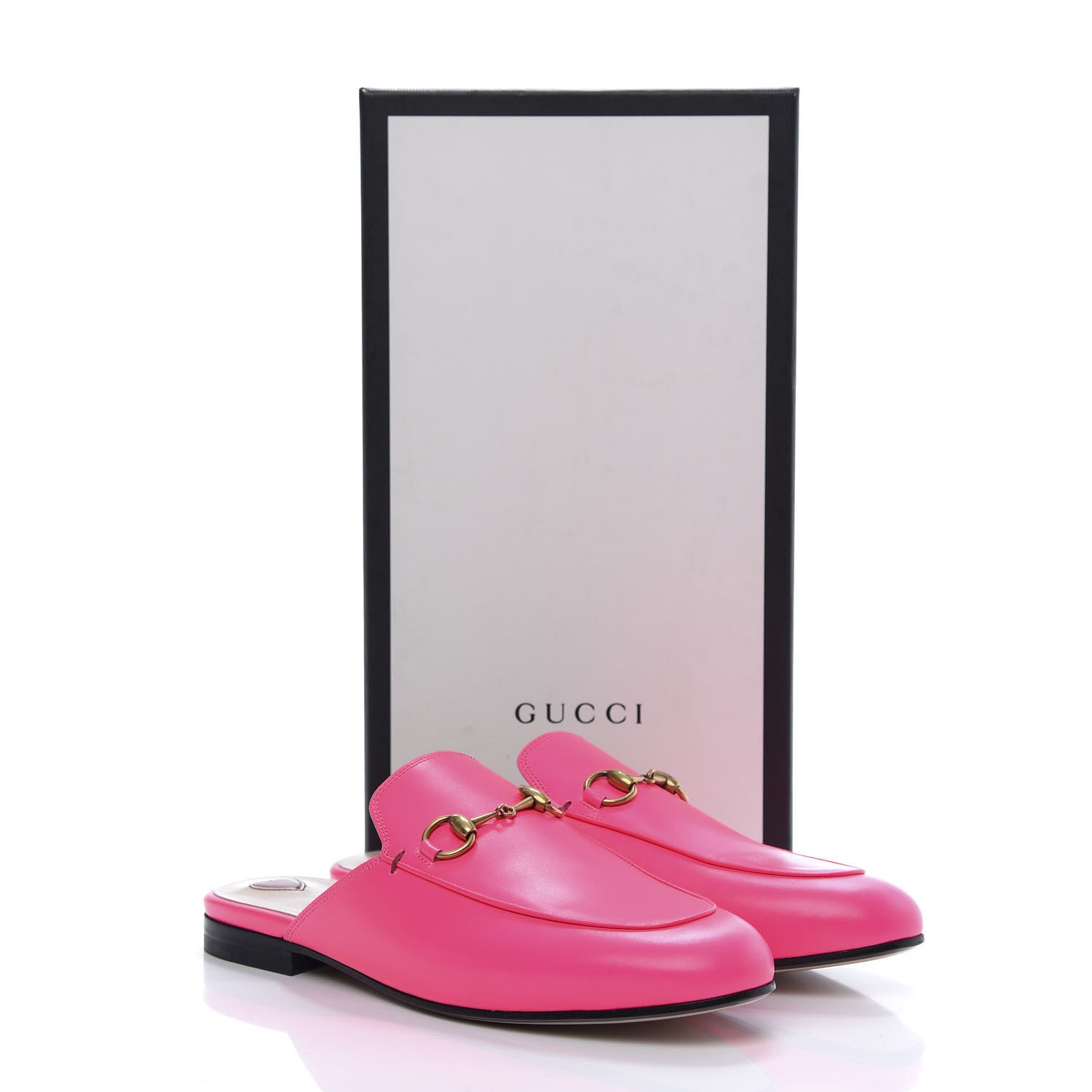 Gucci Calfskin Womens Princetown Slippers 37 Fuxia Fluo 9 of 9