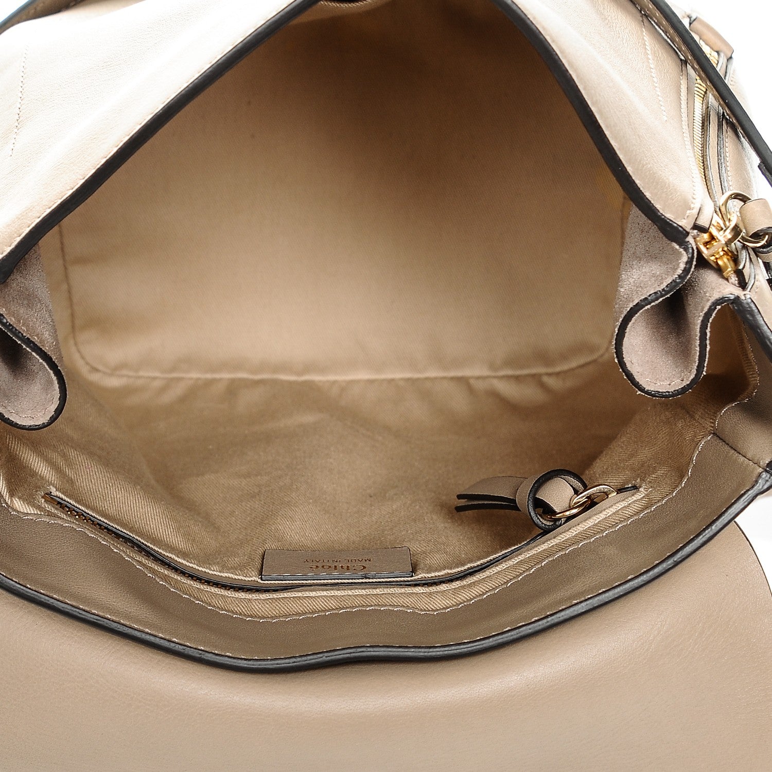 Chloe Suede Calfskin Medium Faye Backpack Motty Grey 5 of 6