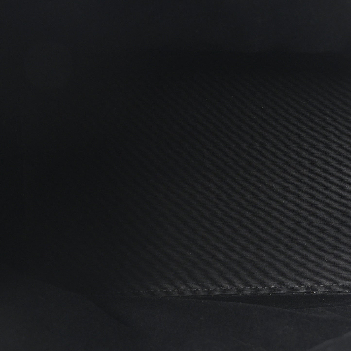 Linen Canvas Teddy Shopping Bag Black