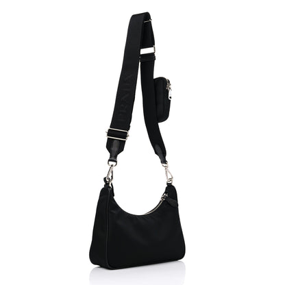 Prada Nylon Re-Edition 2005 Shoulder Bag Black 3 of 9