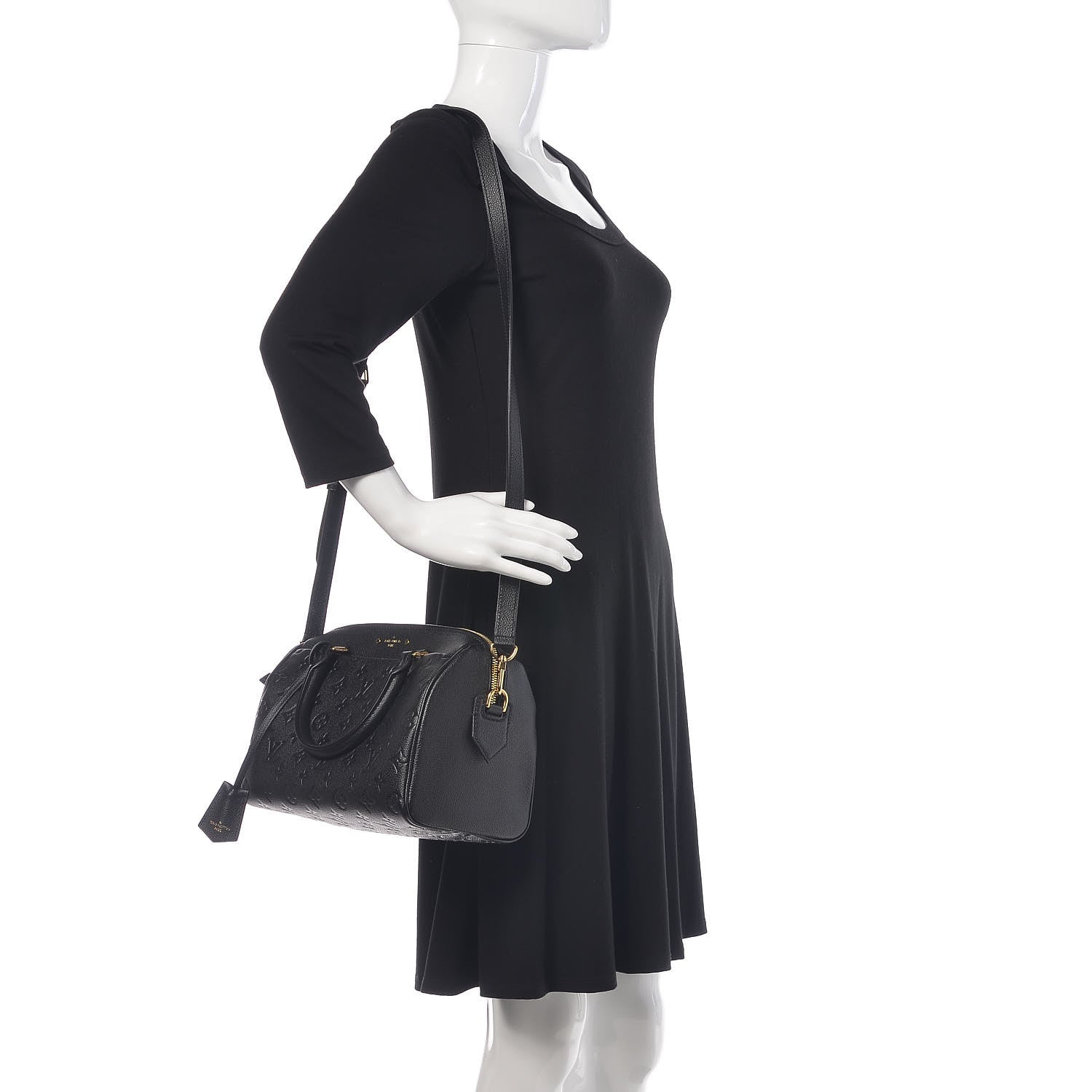 Louis Vuitton Empreinte Speedy Bandouliere 25 NM Black 2 of 8