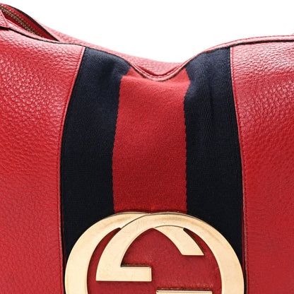 Gucci Calfskin Web Small Blondie Hobo Red 8 of 12