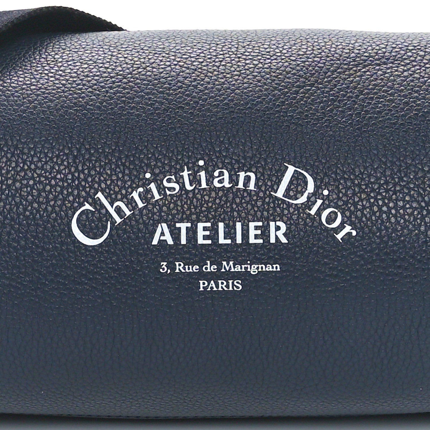 Christian Dior HOMME Grained Calfskin Mens Roller Pouch Blue 5 of 9