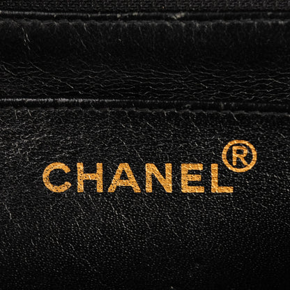 Chanel Lambskin Quilted Jumbo Single Flap Black 7 of 8