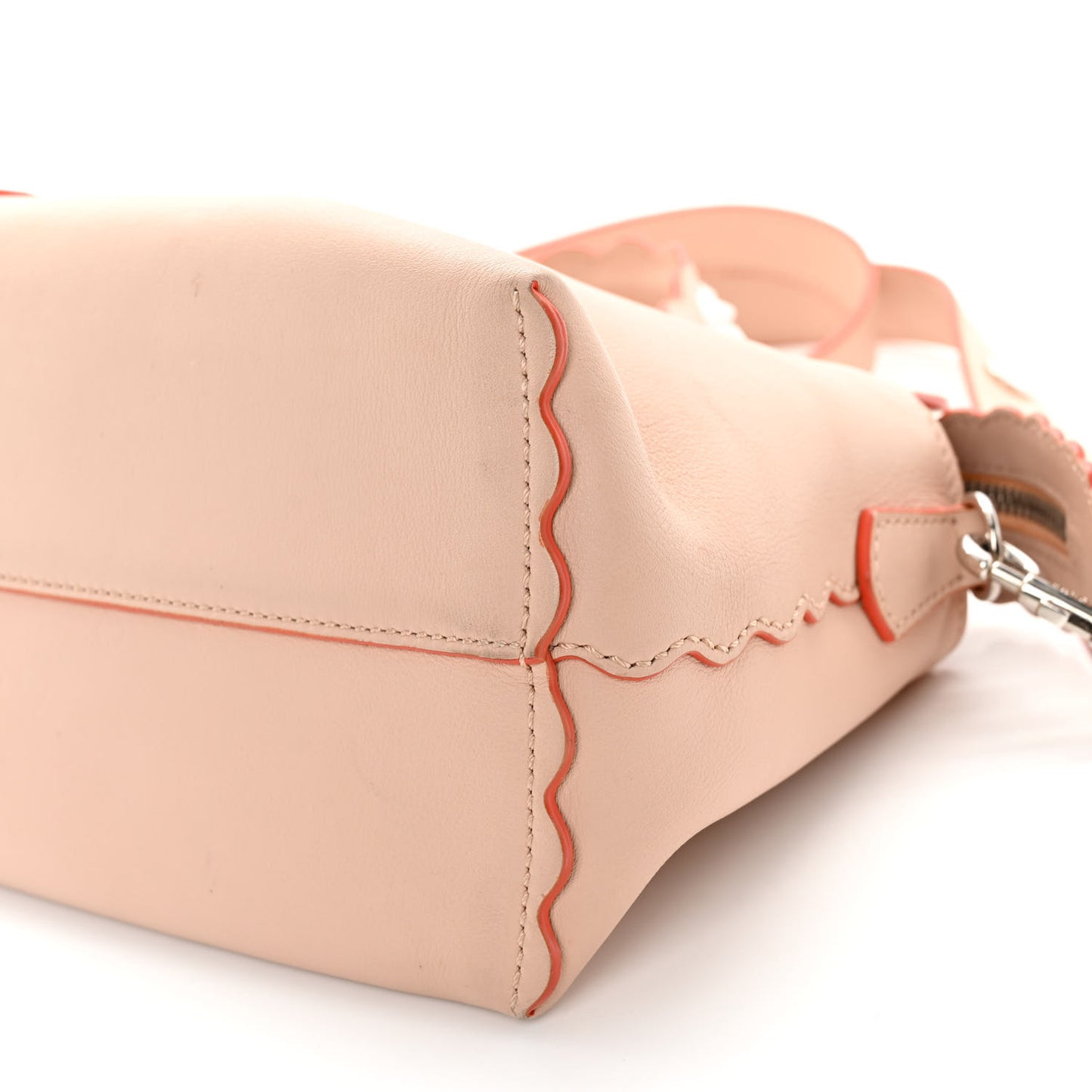 Vitello Dolce Scalloped Studded Medium By The Way Boston Bag Plaster