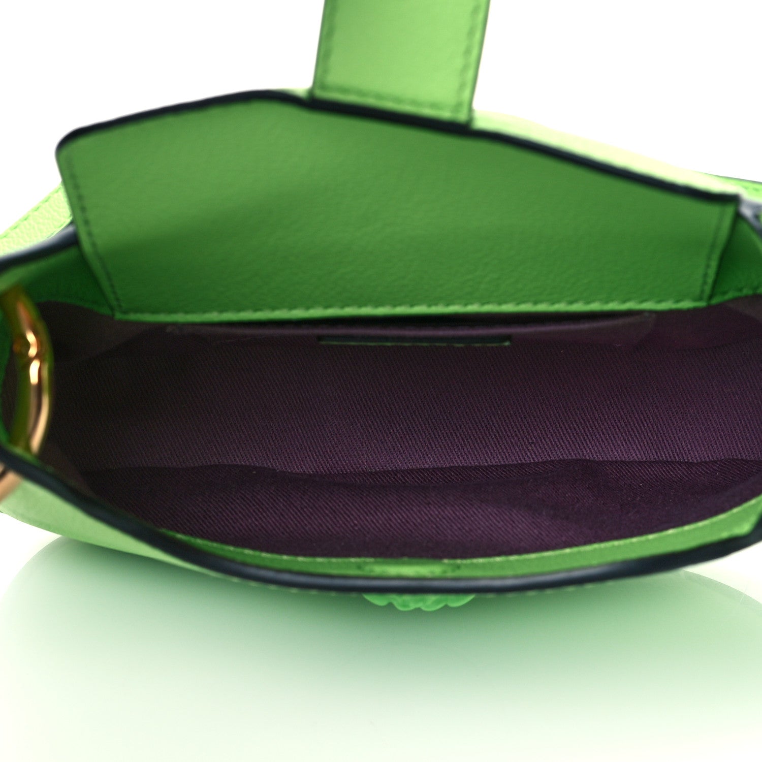 Versace Calfskin La Medusa Small Hobo Crossbody Green 5 of 9