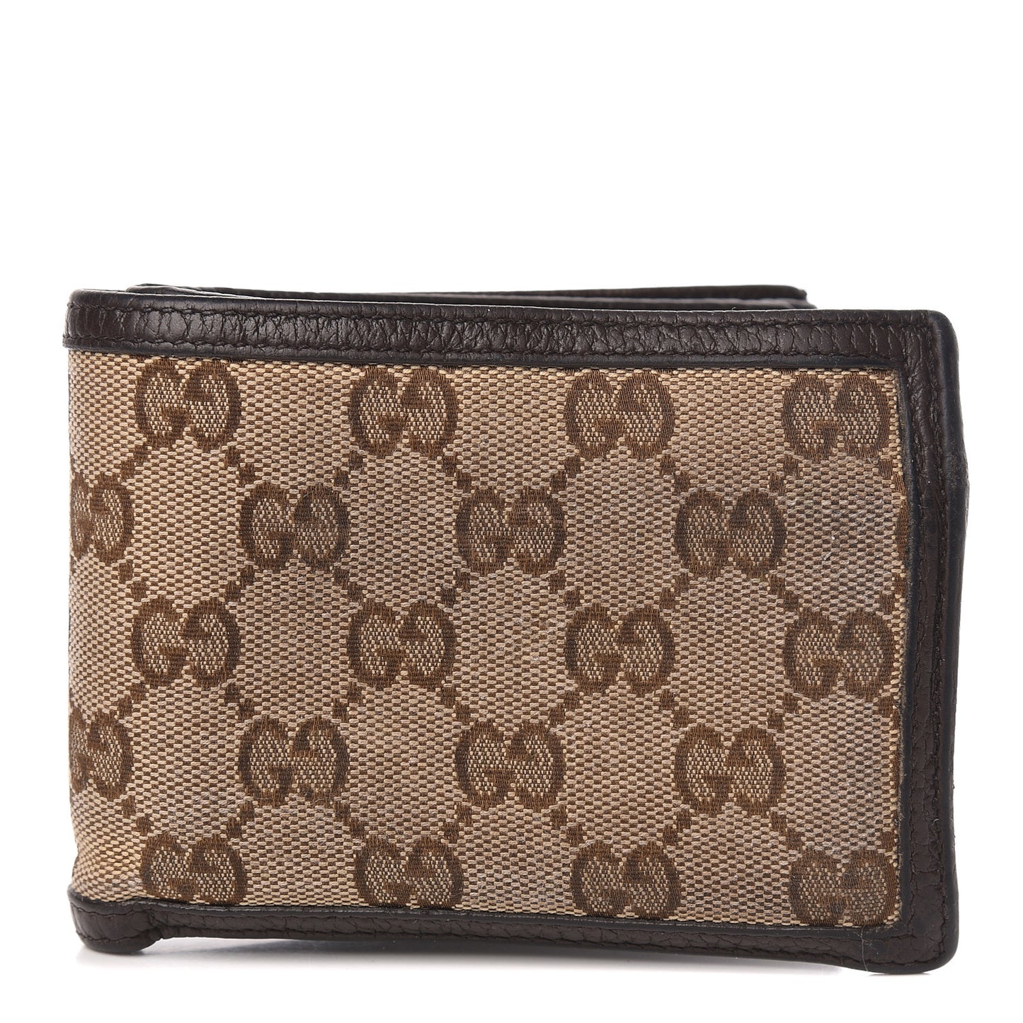 Monogram Bi-Fold ID Wallet Dark Brown