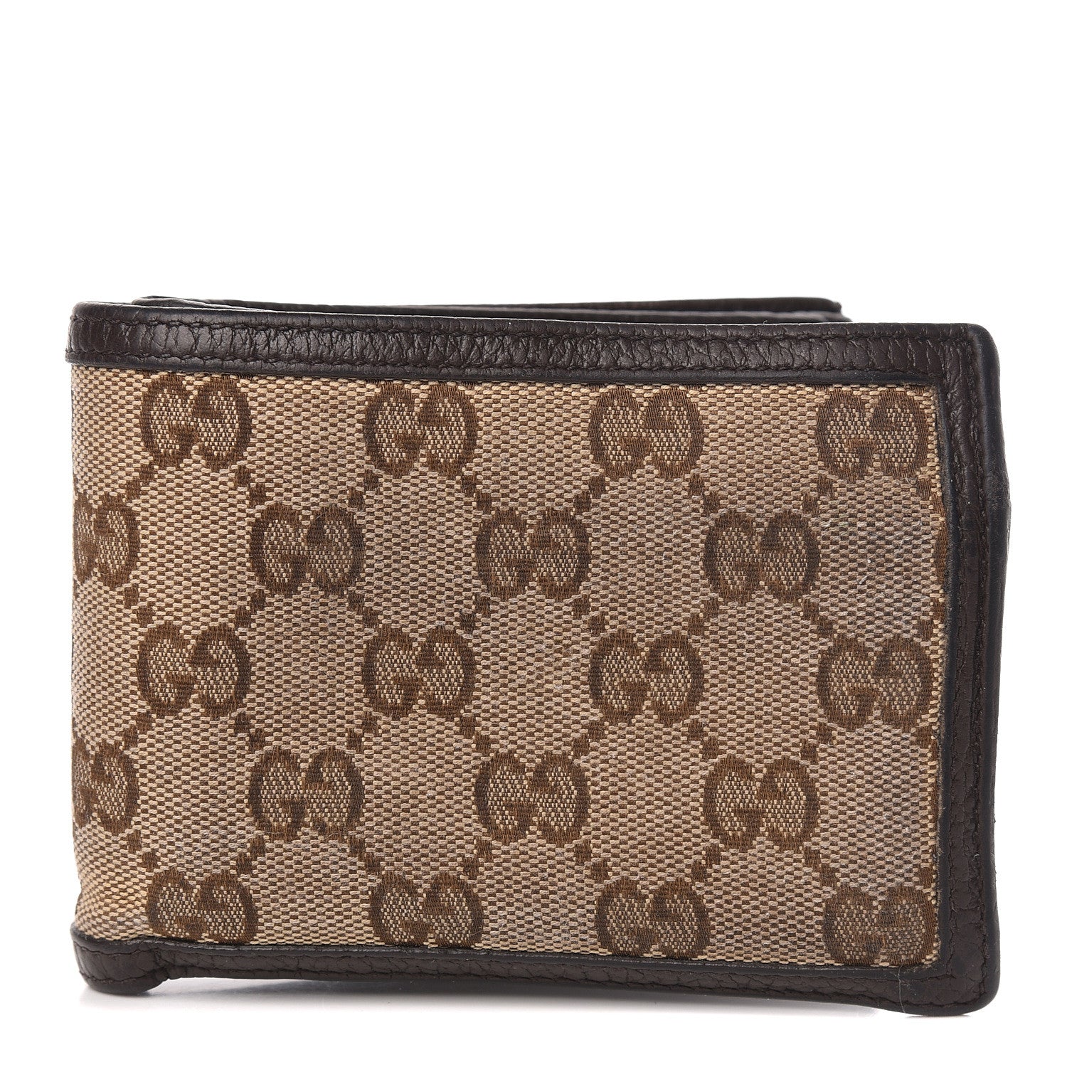 Gucci Monogram Bi-Fold ID Wallet Dark Brown 1 of 8